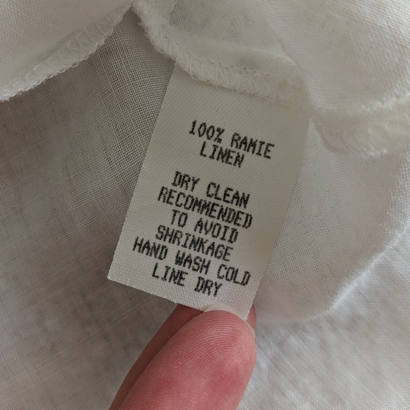 Ramie Linen Sheer Blouse - Picture 8 of 8